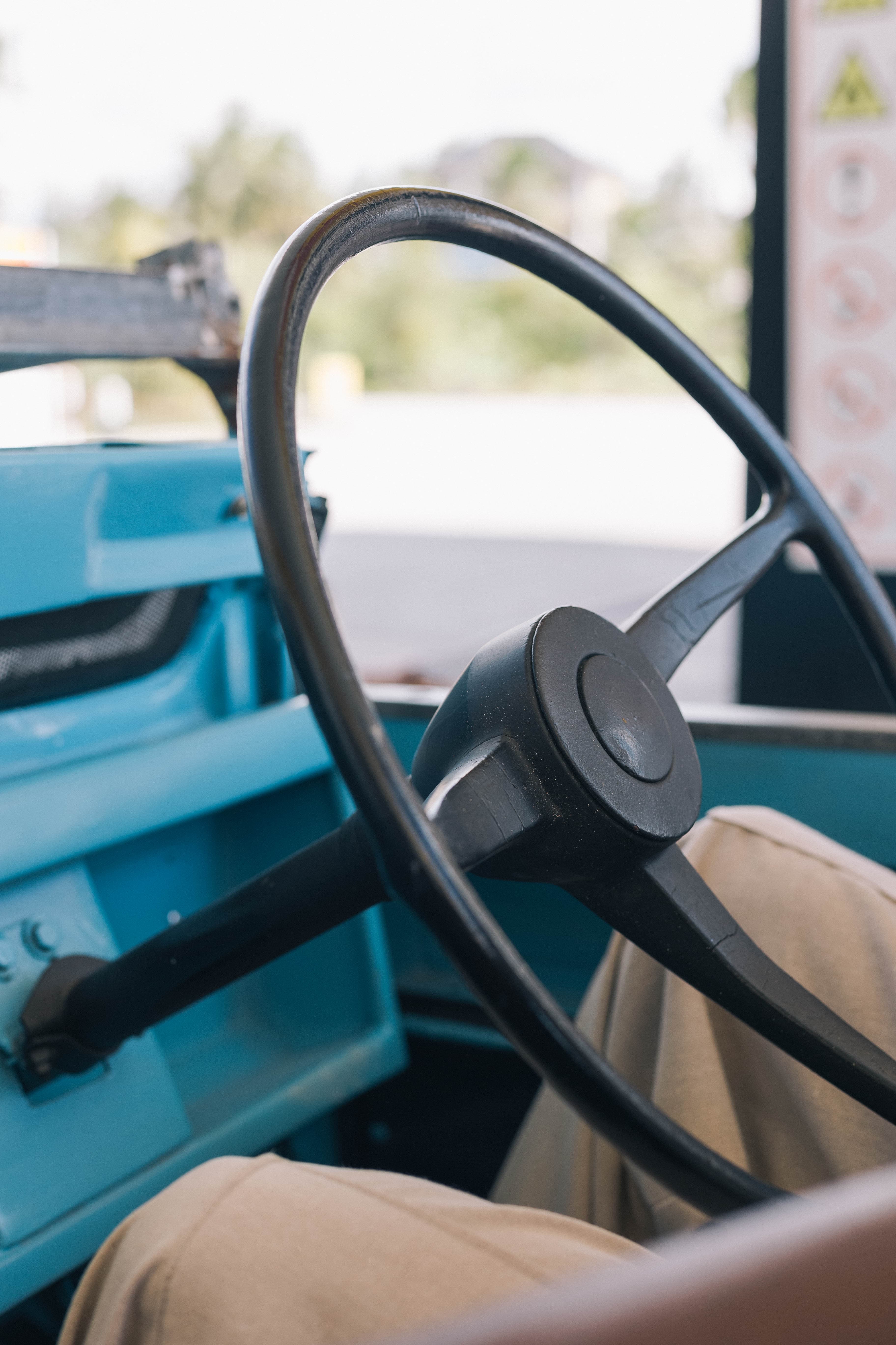Behind the wheel