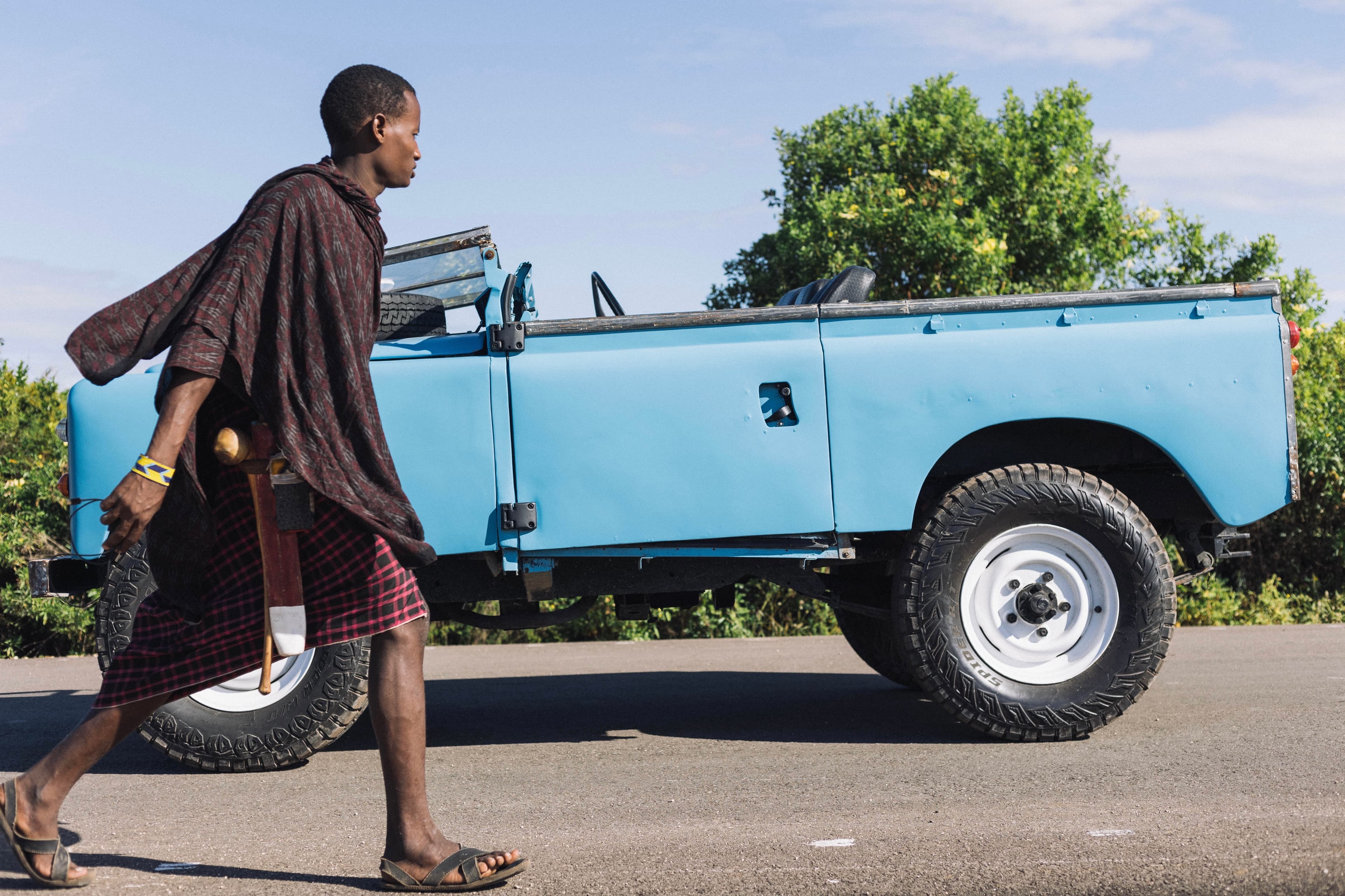 Classic Land Rover in Zanzibar